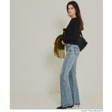 ボートネックリブニットトップス レディース | coca | 詳細画像10