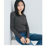 ［Charcoal］ | ドッキングニットトップス | coca