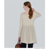 異素材切り替えニットトップス | coca | 詳細画像12 