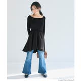 異素材切り替えニットトップス | coca | 詳細画像13 