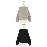 太リブボートネックドルマンニット | coca | 詳細画像22 