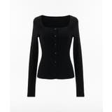 スクエアニットボタントップス レディース | coca | 詳細画像3