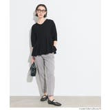 バックパールペプラムニットトップス | coca | 詳細画像14 