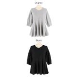 バックパールペプラムニットトップス | coca | 詳細画像21 