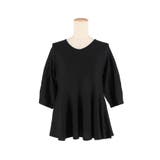 バックパールペプラムニットトップス | coca | 詳細画像3 