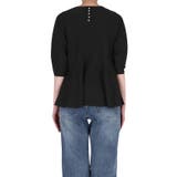 バックパールペプラムニットトップス | coca | 詳細画像6 