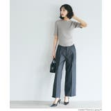 ラウンドヘムでこなれる、大人の五分丈ラウンドヘムニット | coca | 詳細画像13