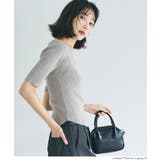 ラウンドヘムでこなれる、大人の五分丈ラウンドヘムニット | coca | 詳細画像14