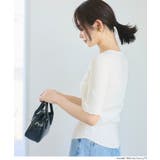 ラウンドヘムでこなれる、大人の五分丈ラウンドヘムニット | coca | 詳細画像8