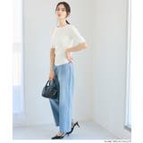 ラウンドヘムでこなれる、大人の五分丈ラウンドヘムニット | coca | 詳細画像10