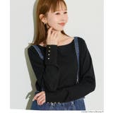 袖金ボタンボートネックニットトップス【西山茉希様着用】 | coca | 詳細画像13