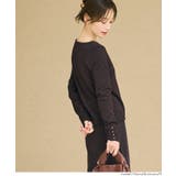 袖金ボタンボートネックニットトップス【西山茉希様着用】 | coca | 詳細画像15