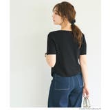 フロントギャザー半袖ニットトップス | coca | 詳細画像11 
