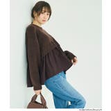 ＼26aw新色登場／レイヤード風ドッキングギャザーニット | coca | 詳細画像8 