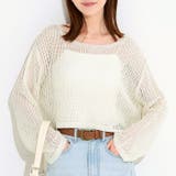 〈26ss新色登場〉ソフトタッチメッシュショートニット | coca | 詳細画像1 