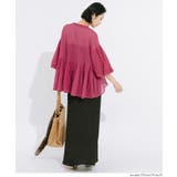 ふんわり透け感 袖ボリュームティアードブラウス ４色展開 | coca | 詳細画像11 