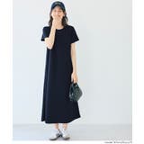 【速乾・イージーケア】エンボス加工半袖マキシワンピース | coca | 詳細画像15 