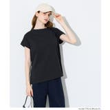 ［Black］ | COTTON from the U.S.フレンチスリーブTシャツ | coca