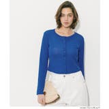 ［Blue］ | シアージョーゼットコンパクトカーディガン | coca