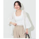 ふんわり透け感 袖ボリュームティアードブラウス ４色展開 | coca | 詳細画像8 