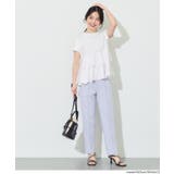 異素材切り替え2段フリルTシャツ | coca | 詳細画像17 
