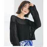 〈26ss新色登場〉ソフトタッチメッシュショートニット | coca | 詳細画像11 
