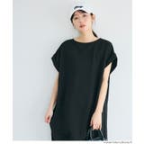 〈26ss新色登場〉エンボスボートネックワンピース【速乾・イージーケア】 | coca | 詳細画像15 