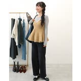 軽量ニット クルーネックラウンドヘム | coca | 詳細画像30 