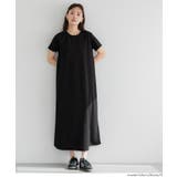 【速乾・イージーケア】エンボス加工半袖マキシワンピース | coca | 詳細画像8 