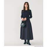 ［Navy］ | エンボスニットドッキングワンピース | coca