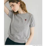 ［Lt.gray］ | ＼26ssさらに新色登場！ 涼しげな素材感が魅力の、シャリ感レーヨンロゴ刺繍ニッ… | coca