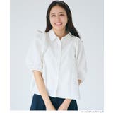 ［White］ | 〈26ss新色登場〉パフスリーブフレアシャツ | coca