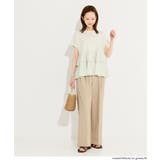 異素材切り替え2段フリルTシャツ | coca | 詳細画像6 