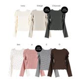 クレープシャーリングパフスリーブトップス | coca | 詳細画像30 