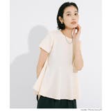 〈26ss新色登場〉エンボス切り替えフレアトップス | coca | 詳細画像13
