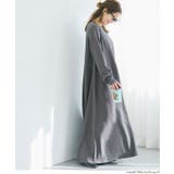 エンボス長袖Aラインワンピース | coca | 詳細画像10 