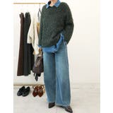 【DAILY WARM】裏起毛デニムワイドパンツ | coca | 詳細画像18 