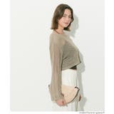 〈26ss新色登場〉ソフトタッチメッシュショートニット | coca | 詳細画像13 
