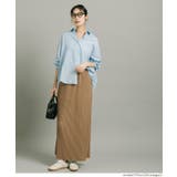 [Dk.Beige] | ＼26aw新色登場／細見え！セルフカットできるリブロングIラインスカート | coca