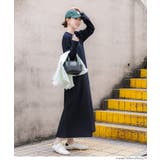 エンボス長袖Aラインワンピース | coca | 詳細画像19 