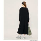 エンボス長袖Aラインワンピース | coca | 詳細画像22 