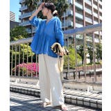 ふんわり透け感 袖ボリュームティアードブラウス ４色展開 | coca | 詳細画像18 