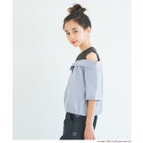 タンクドッキングオープンショルダーシャツ キッズ | coca | 詳細画像3