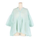 ふんわり透け感 袖ボリュームティアードブラウス ４色展開 | coca | 詳細画像3 