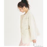 プードル金釦ノーカラーコート | coca | 詳細画像17