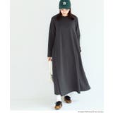 エンボス長袖Aラインワンピース | coca | 詳細画像15 