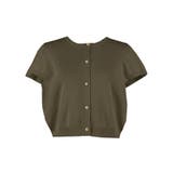 ［Khaki］ | 金ボタンニットトップス【西山茉希様着用】 | coca