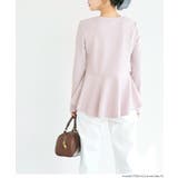 エンボス長袖裾フレアトップス | coca | 詳細画像10 