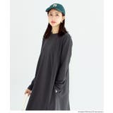 エンボス長袖Aラインワンピース | coca | 詳細画像14 