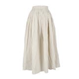 [Lt.Beige] | 【26ss新色追加/着映え度120%！】鮮やかカラーコットンボイルスカート | coca